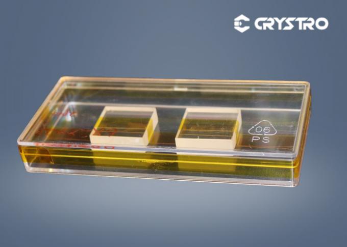 Dia 28*28*6 Single Crystal TGG Blocks Synthetic Terbium Gallium Garnet 0