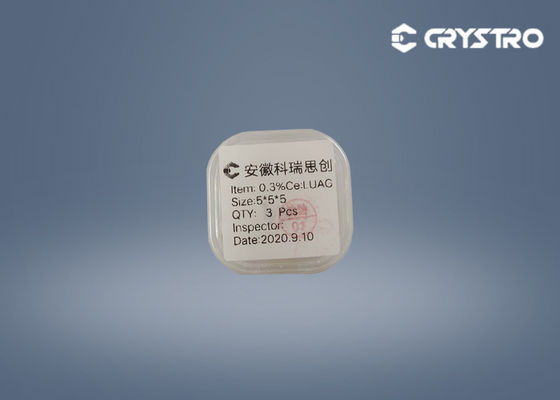Doping Level 0.3%Ce LUAG Scintillation Single Crystal 5x5x5mm